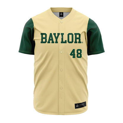 Baylor - NCAA Baseball : Lucas Davenport - Cream Jersey-0