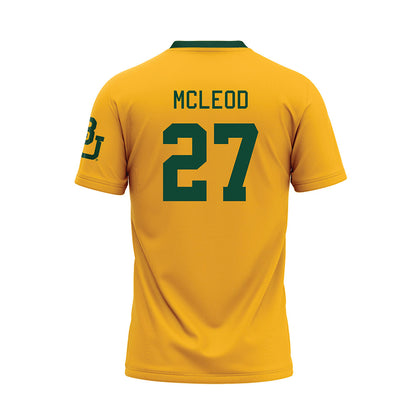 Baylor - NCAA Baseball : Luke McLeod - Gold Baseball Jersey-1