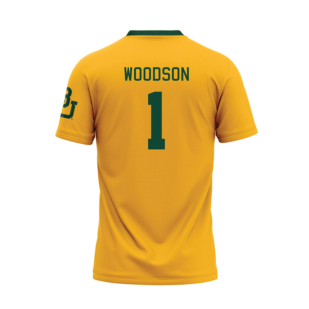 Baylor - NCAA Baseball : TJ Woodson - Gold Baseball Jersey-1