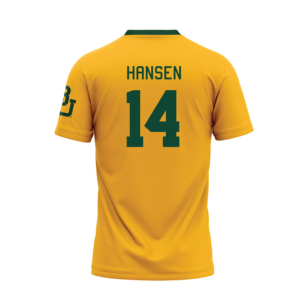 Baylor - NCAA Baseball : Cade Hansen - Gold Baseball Jersey-1