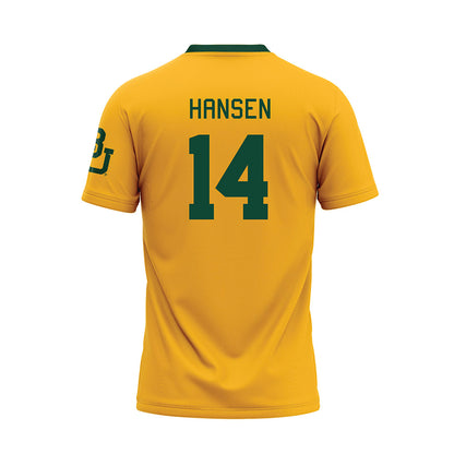 Baylor - NCAA Baseball : Cade Hansen - Gold Baseball Jersey-1