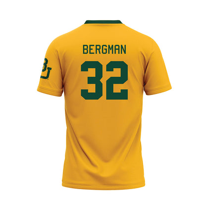 Baylor - NCAA Baseball : Caleb Bergman - Gold Baseball Jersey-1