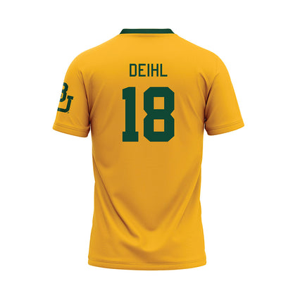 Baylor - NCAA Baseball : Keegan Deihl - Gold Baseball Jersey-1
