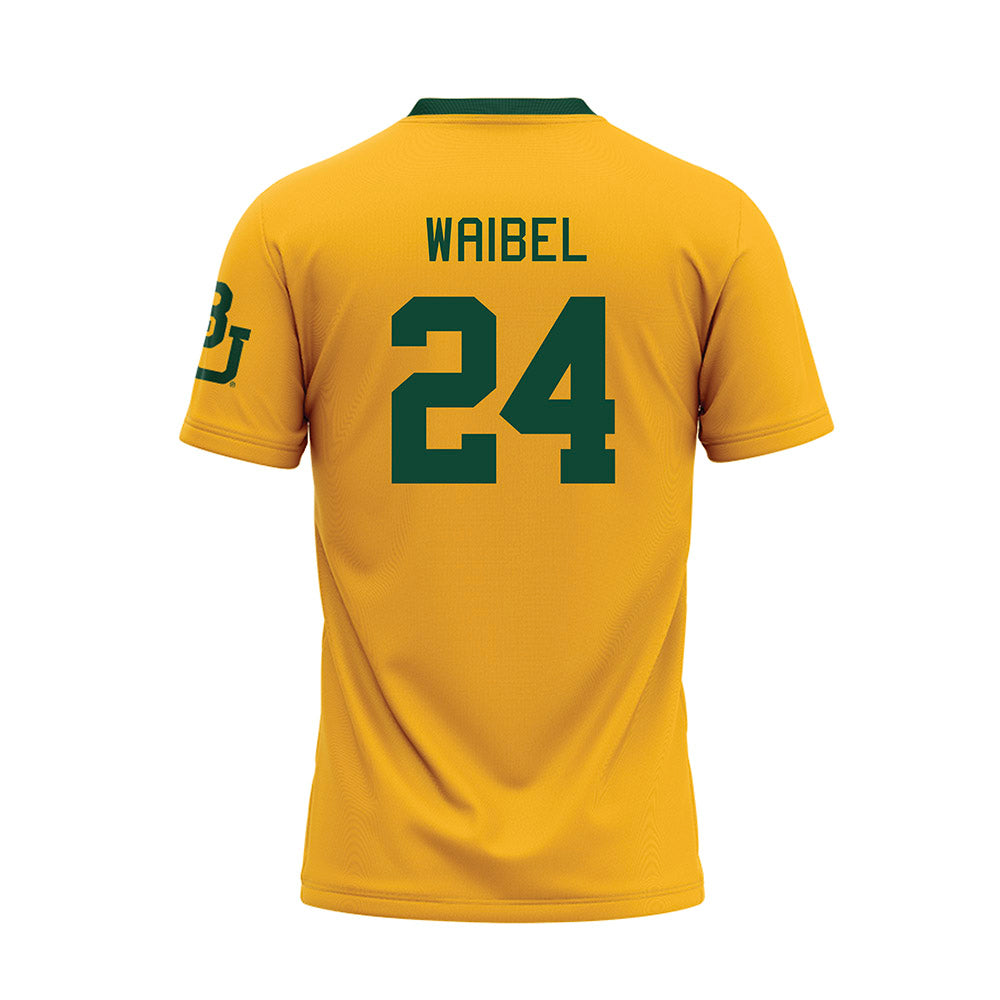 Baylor - NCAA Baseball : Cade Waibel - Gold Baseball Jersey-1
