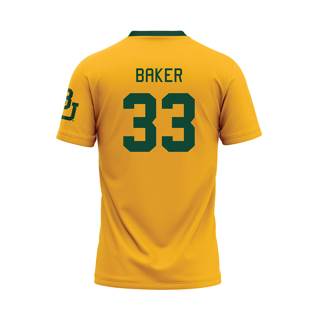Baylor - NCAA Baseball : Cayden Baker - Gold Baseball Jersey-1