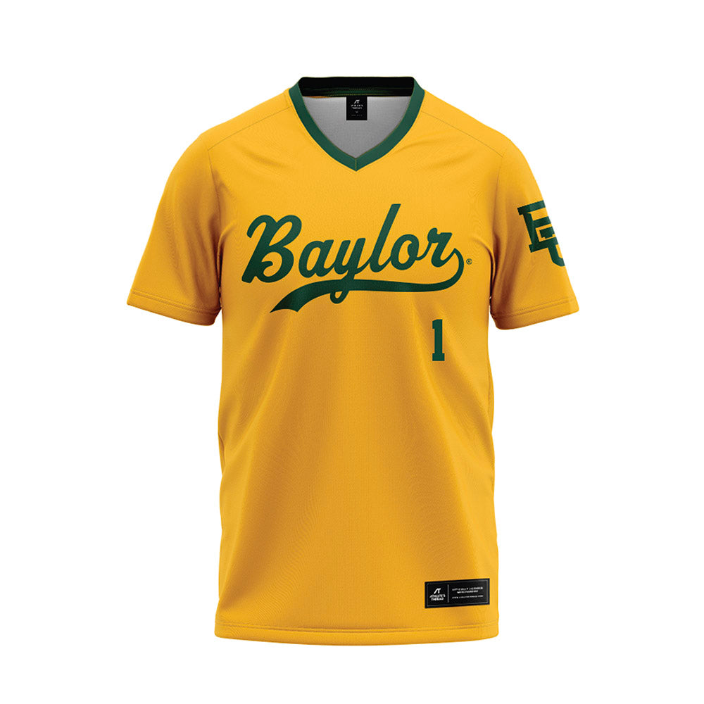 Baylor - NCAA Baseball : TJ Woodson - Gold Baseball Jersey-0