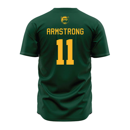 Baylor - NCAA Baseball : Tyce Armstrong - Green Jersey-1