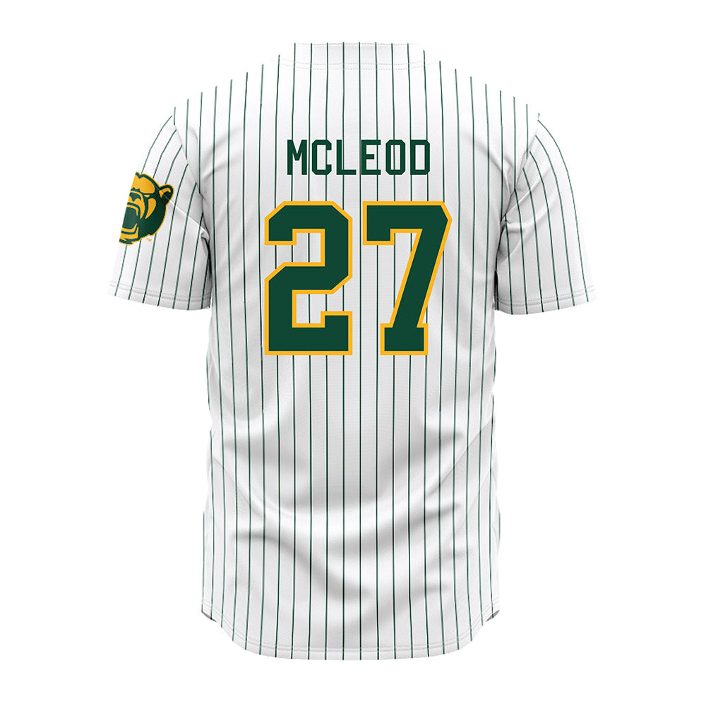 Baylor - NCAA Baseball : Luke McLeod - Pinstripe Jersey-1