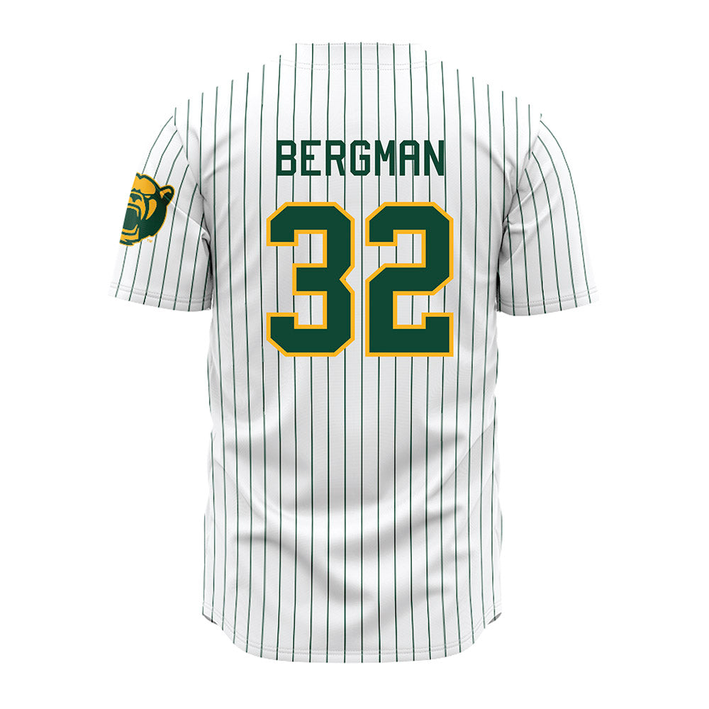 Baylor - NCAA Baseball : Caleb Bergman - Pinstripe Jersey-1