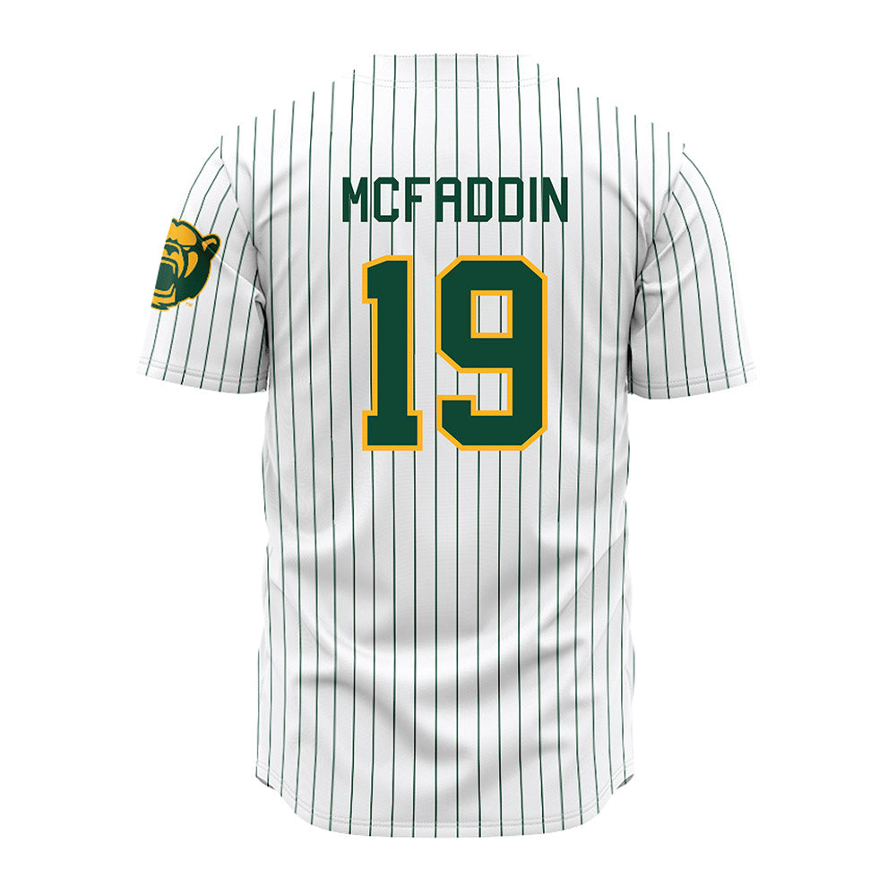 Baylor - NCAA Baseball : Caldwell McFaddin - Pinstripe Jersey-1