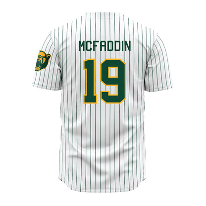 Baylor - NCAA Baseball : Caldwell McFaddin - Pinstripe Jersey-1