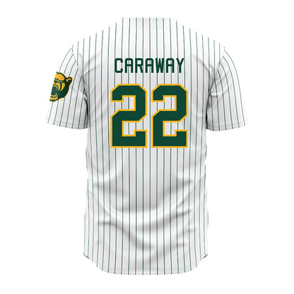 Baylor - NCAA Baseball : Bo Caraway - Pinstripe Jersey-1