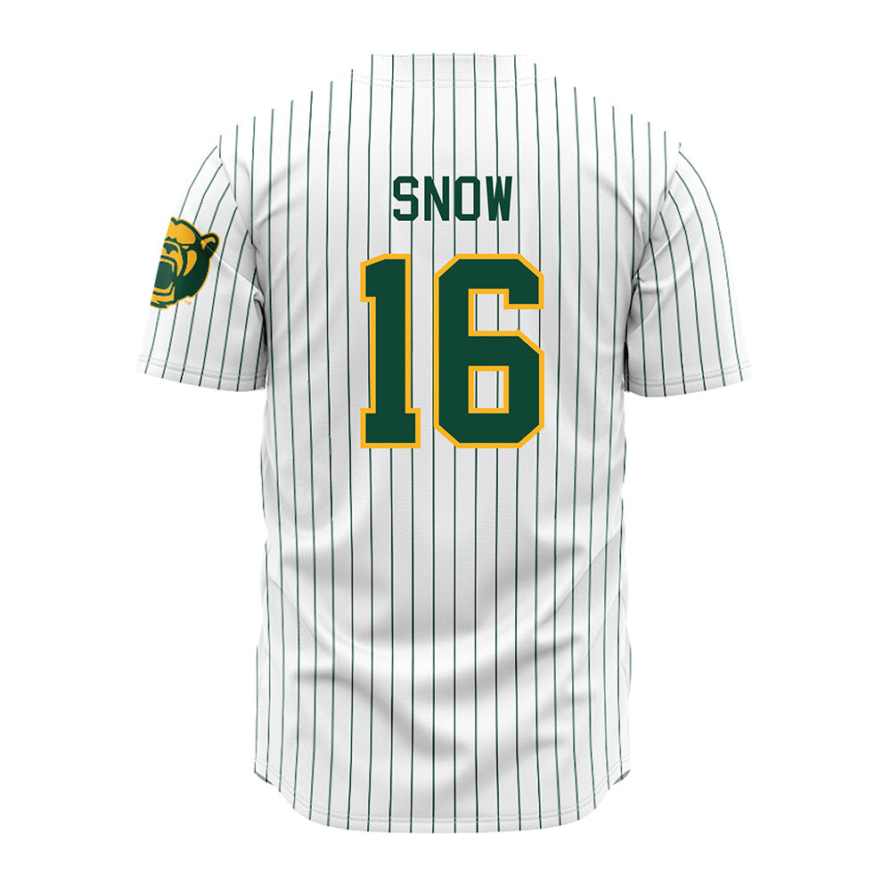 Baylor - NCAA Baseball : Hunter Snow - Pinstripe Jersey-1