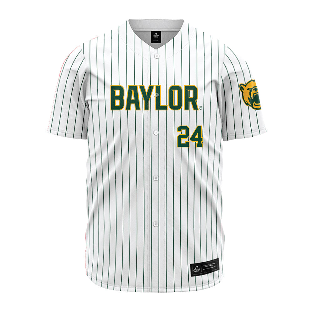 Baylor - NCAA Baseball : Cade Waibel - Pinstripe Jersey-0