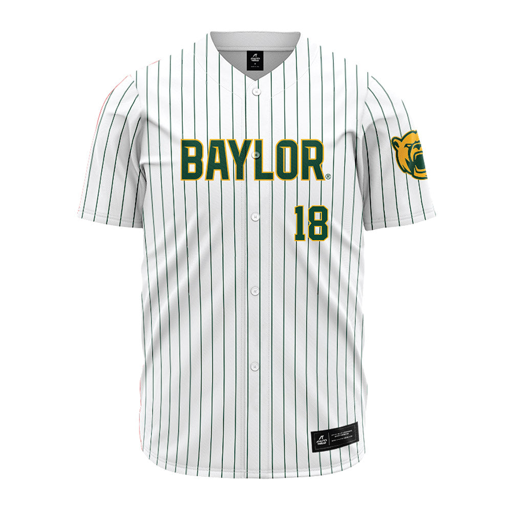 Baylor - NCAA Baseball : Keegan Deihl - Pinstripe Jersey-0