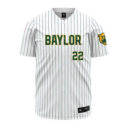 Baylor - NCAA Baseball : Bo Caraway - Pinstripe Jersey-0