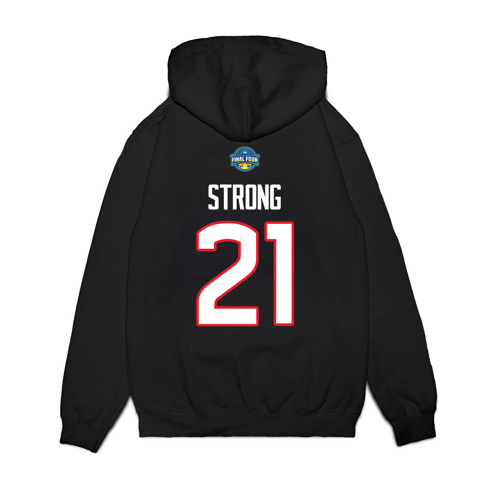 UConn - NCAA Women's Basketball : Sarah Strong - NCAA® March Madness® Final 4 Premium Hooded Sweatshirt-1