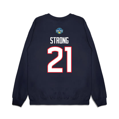 UConn - NCAA Women's Basketball : Sarah Strong - NCAA® March Madness® Final 4 Premium Crewneck Sweatshirt-1