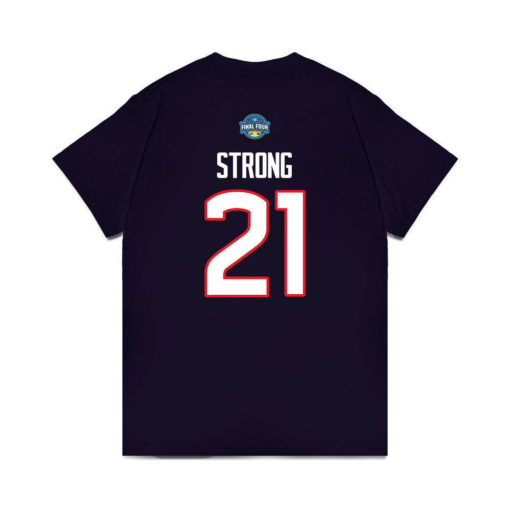 UConn - NCAA Women's Basketball : Sarah Strong - NCAA® March Madness® Final 4 Premium T-Shirt-1