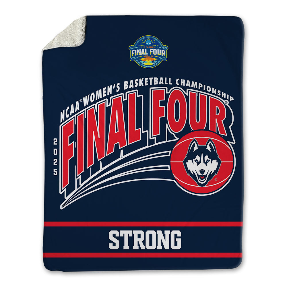 UConn - NCAA Women's Basketball : Sarah Strong - NCAA® March Madness® Final 4 Blanket-0
