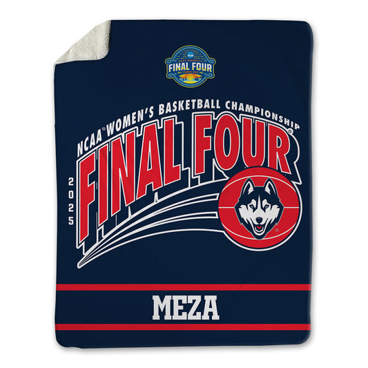 UConn - NCAA Women's Basketball : Kaylee Meza - NCAA® March Madness® Final 4 Blanket-0