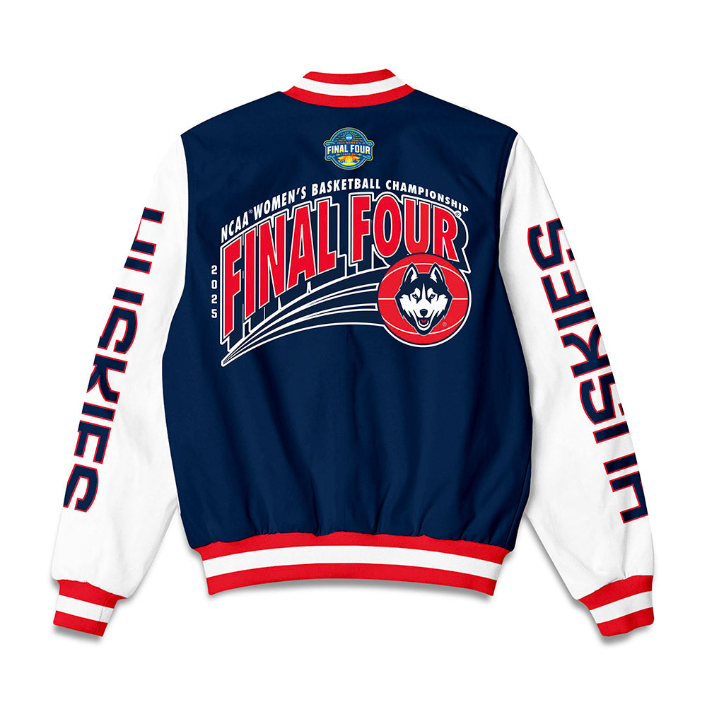 UConn - NCAA Women's Basketball : Sarah Strong - NCAA® March Madness® Final 4 Bomber Jacket-1