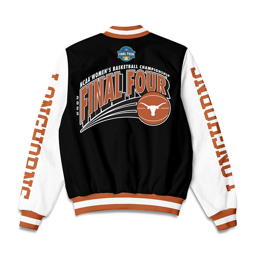 Texas - NCAA Women's Basketball : Isi Etute - NCAA® March Madness® Final 4 Bomber Jacket-1