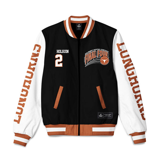 Texas - NCAA Women's Basketball : Amalia Holguin - NCAA® March Madness® Final 4 Bomber Jacket-0