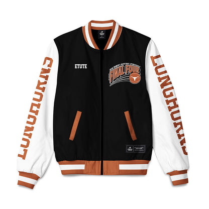Texas - NCAA Women's Basketball : Isi Etute - NCAA® March Madness® Final 4 Bomber Jacket-0