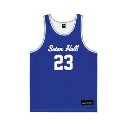 Seton Hall - NCAA Men's Basketball : Mike Williams - Blue Basketball Jersey-0