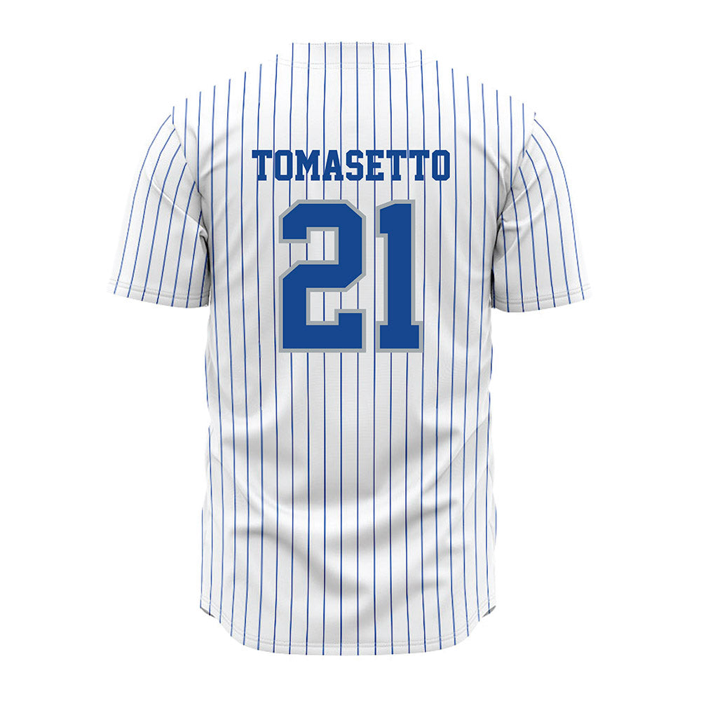 Seton Hall - NCAA Baseball : Nick Tomasetto - White Jersey-1