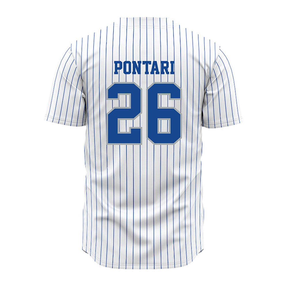 Seton Hall - NCAA Baseball : Matt Pontari - White Jersey-1