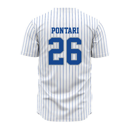 Seton Hall - NCAA Baseball : Matt Pontari - White Jersey-1