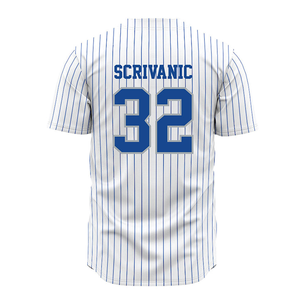 Seton Hall - NCAA Baseball : Frank Scrivanic - White Jersey-1