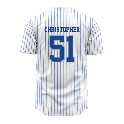 Seton Hall - NCAA Baseball : Mason Christopher - White Jersey-1