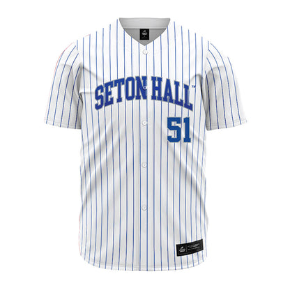 Seton Hall - NCAA Baseball : Mason Christopher - White Jersey-0