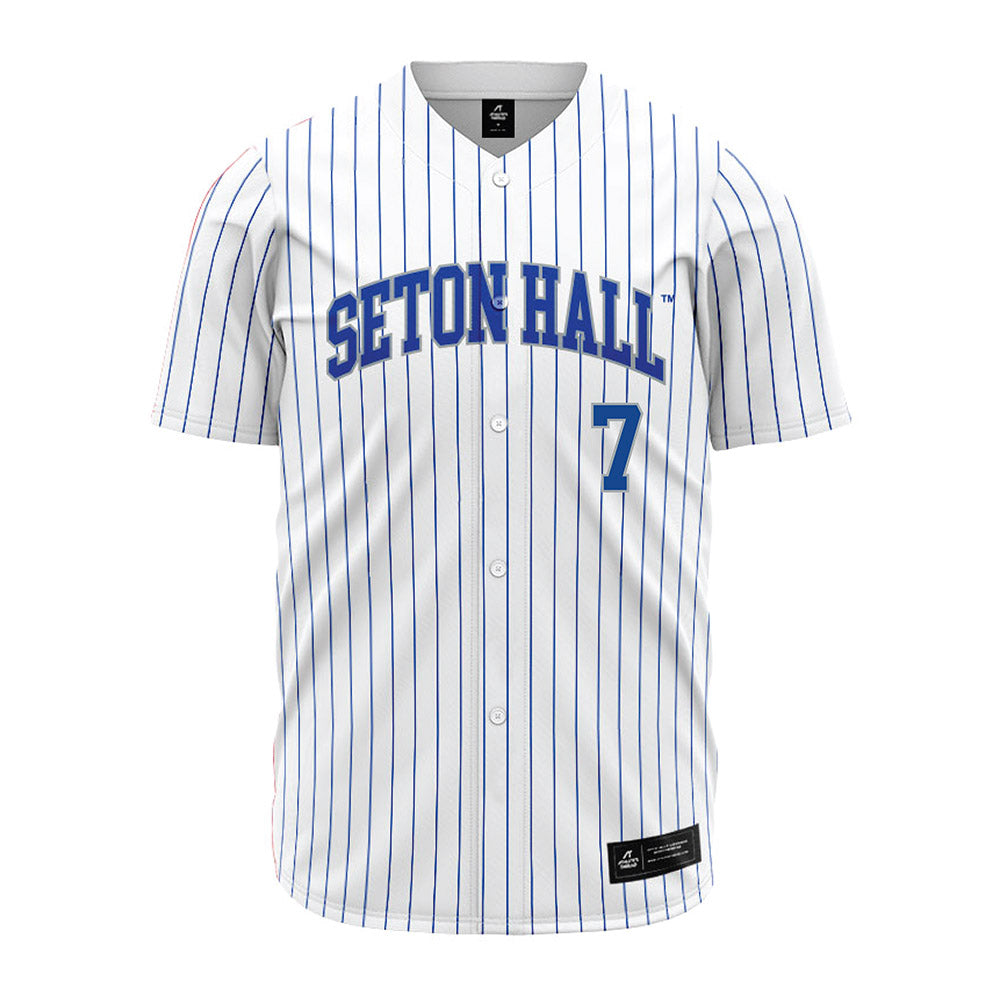 Seton Hall - NCAA Baseball : Stephen Curry - White Jersey-0