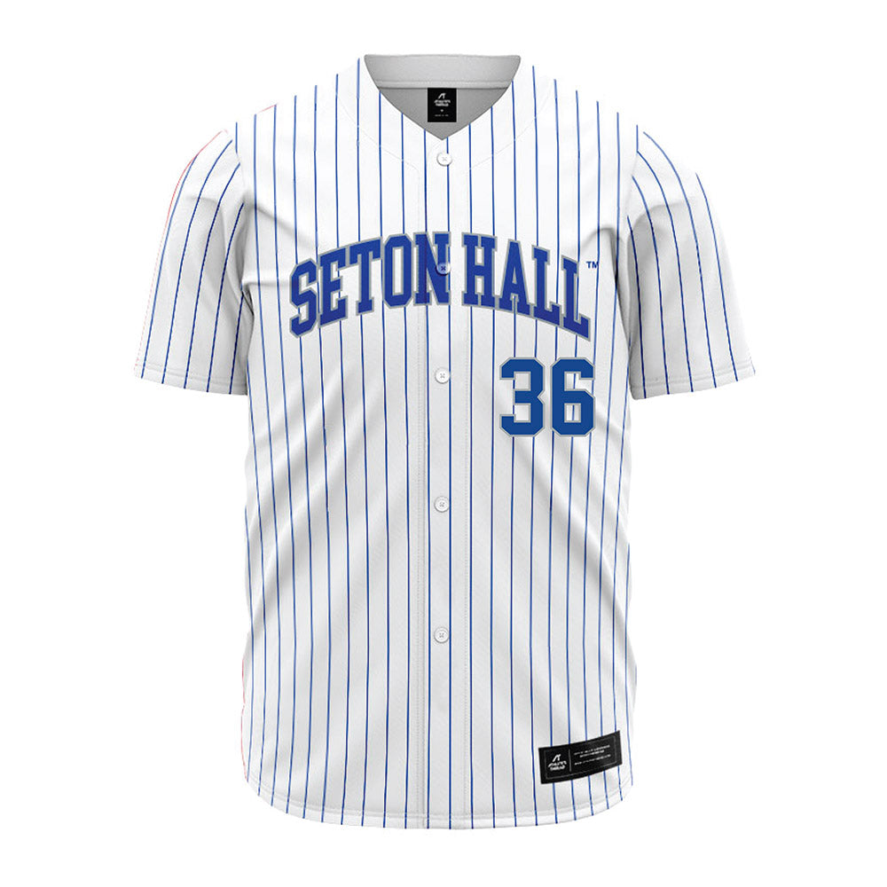 Seton Hall - NCAA Baseball : Magnus Krieger - White Jersey-0