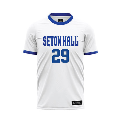 Seton Hall - NCAA Men's Soccer : Joaquin Brizuela - White Soccer Jersey-0