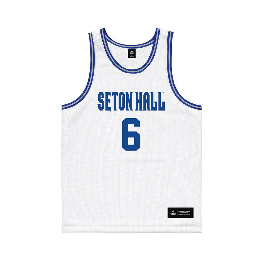 Seton Hall - NCAA Women's Basketball : Mariana Valenzuela - White Basketball Jersey-0