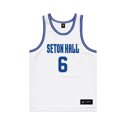 Seton Hall - NCAA Women's Basketball : Mariana Valenzuela - White Basketball Jersey-0
