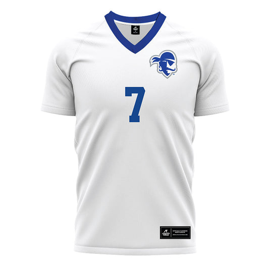 Seton Hall - NCAA Women's Soccer : Kaylin Mallon - White Soccer Jersey-0