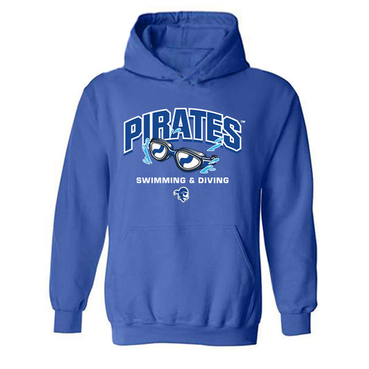 Seton Hall - NCAA Women's Swimming & Diving : Amy Kugelman - Sports Shersey Hooded Sweatshirt-0