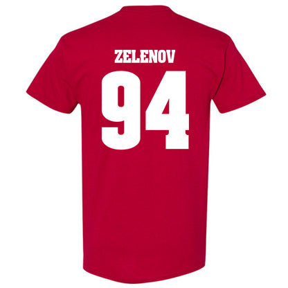 Wisconsin - NCAA Men's Ice Hockey : Vasily Zelenov - Classic Shersey T-Shirt-1