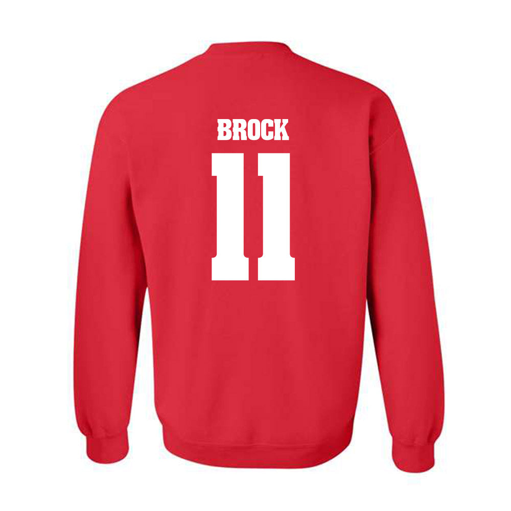 Wisconsin - NCAA Football : Kash Brock - Classic Shersey Crewneck Sweatshirt-1