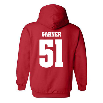 Wisconsin - NCAA Football : Micheal Garner - Classic Shersey Hooded Sweatshirt-1