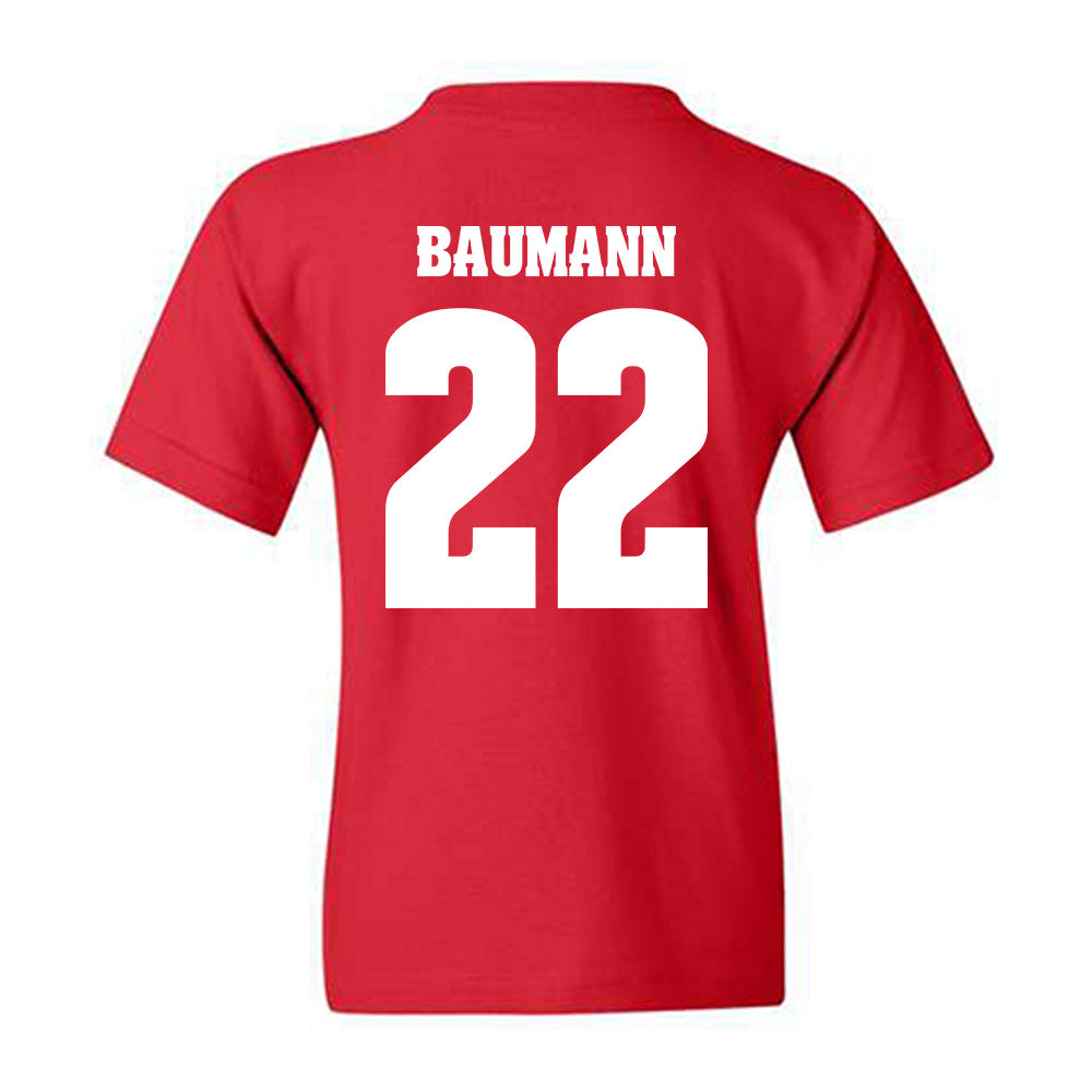 Wisconsin - NCAA Women's Soccer : Jenna Baumann - Classic Shersey Youth T-Shirt-1