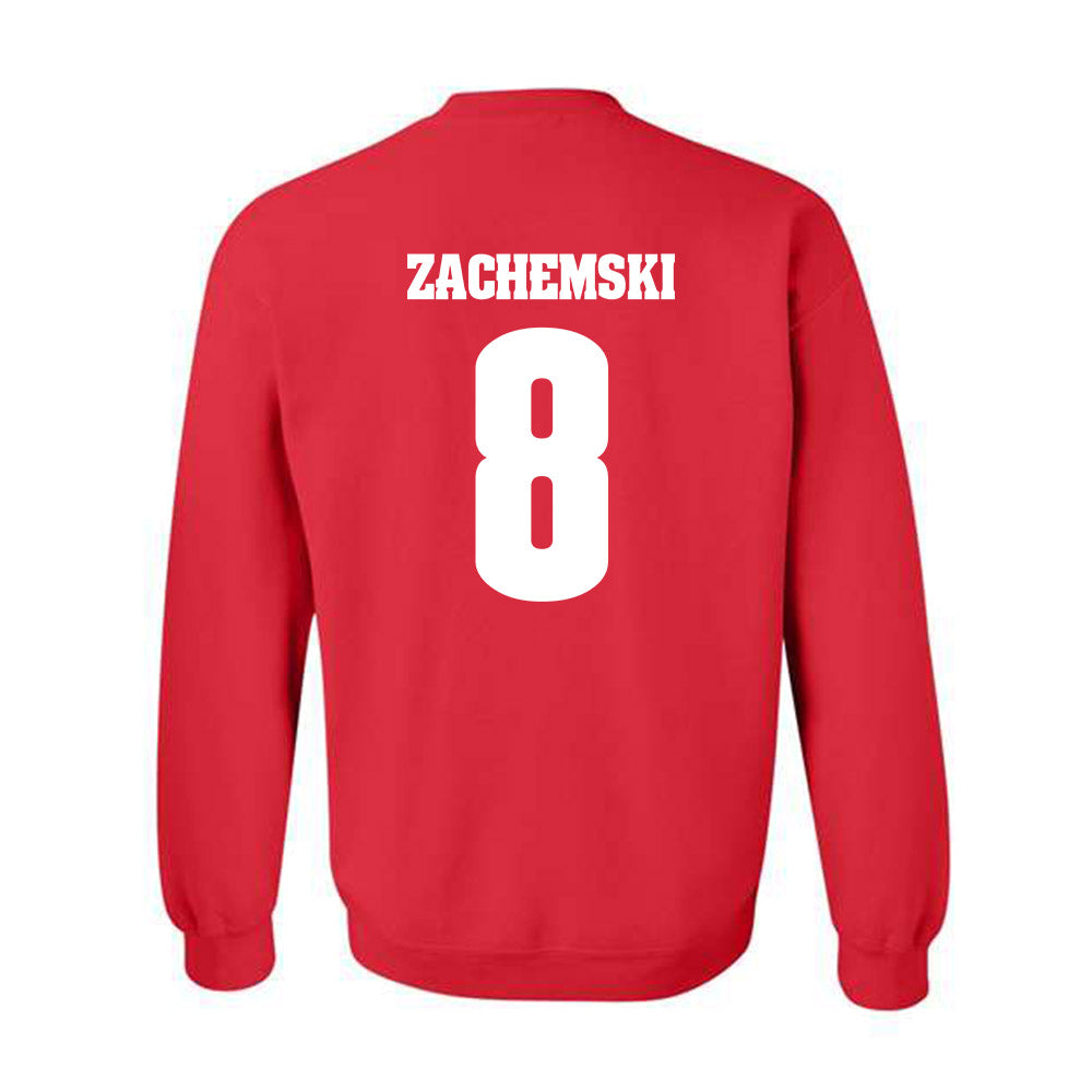 Wisconsin - NCAA Men's Soccer : Matthew Zachemski - Classic Shersey Crewneck Sweatshirt-1