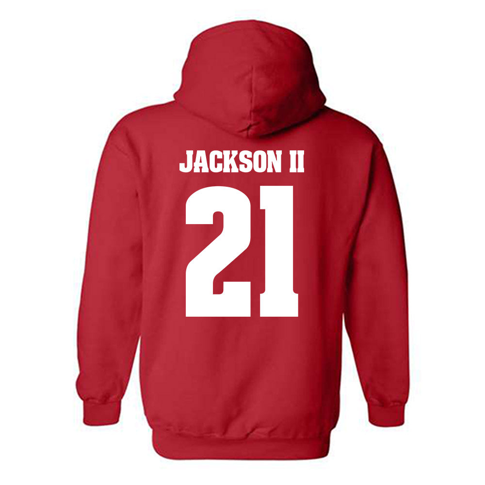Wisconsin - NCAA Football : Bryan Jackson II - Classic Shersey Hooded Sweatshirt-1