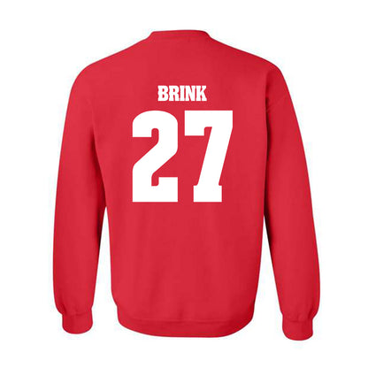 Wisconsin - NCAA Men's Ice Hockey : Finn Brink - Classic Shersey Crewneck Sweatshirt-1